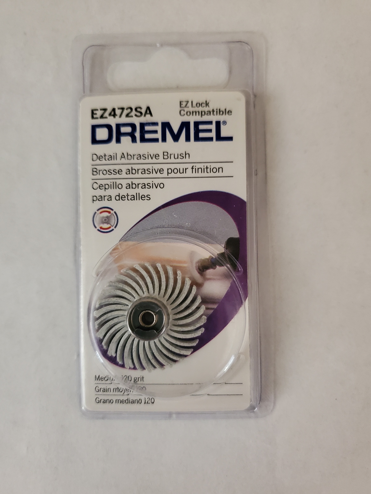 Dremel 120-Grit Detail Medium Abrasive Brush EZ472SA  - $14.29