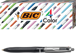 BIC 4-Color Pro Ballpoint Pen, Black Barrel, Medium Point (1.0Mm), Assor... - $15.42