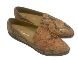 CL by Laundry Womens Francie Snake Embossed Loafers Size 8.5 Slide On Pink - £7.84 GBP