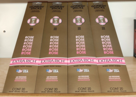 Gonesh Incense Sticks Extra Rich-4 Packs-80 sticks total-Rose - $13.99