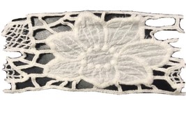 5 Yards Off White Embroidered Cotton Flower Lace Trim 3&quot; wide - $149.98 MXN