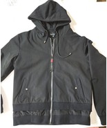 Rare! Banna Harbour Black Hoodie Full Zip Hoodie Jacket - $1,492.54 MXN
