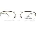 Brooks Brothers Eyeglasses Frames BB403 1123 Brown Oval Half Rim 49-20-135 - £59.28 GBP