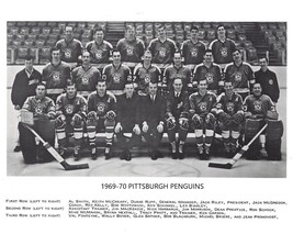 1969-70 Pittsburgh Penguins Team 8X10 Photo Nhl Picture - $4.94