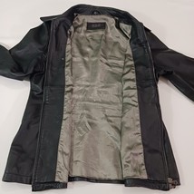 R&O Reilly Olmes Leather Jacket Women's Large Zip Front Black Quilted Lining image 9