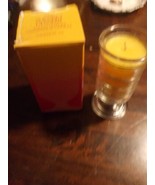 Vintage Avon Sherbet Dessert Candle Holder - Sunny Lemon candle New Old ... - $4.19