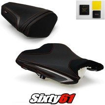 Kawasaki ZX6R Seat Covers and Gel 2013-2017 2018 Black Red Luimoto Carbon Suede - £254.89 GBP