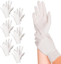 Powder Free Latex Gloves 100 Pack White X-Large Gloves - £10.98 GBP