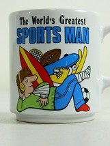 Vintage Worlds Greatest Sports Man Coffee Tea Cup Mug Made in Japan - £19.42 GBP