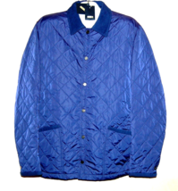 Husky  Blue Men&#39;s Quilted Button Thin Italy Jacket Size US 44 EU 54 - £147.01 GBP