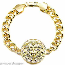Egyptian Bracelet New Pendant Style 8 Inch Long 10mm Wide Thick Link Chain - £11.80 GBP
