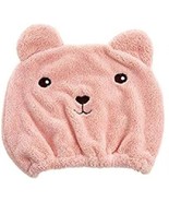 Hair Towel Wrap, Cute Bear Dry Hair Caps, Hair Drying Wrap Towel, Adult ... - $12.96 CAD