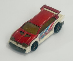 2002 HOT WHEELS FLIGHT &#39;03 WHITE &amp; ORANGE 1:64 DIECAST 2 3/4&quot; CAR W/ BLU... - $1.97