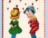 Fumetto Romance Bambini You&#39;Ve Got Me Indovinando 1913 DB Cartolina N9 - $5.08
