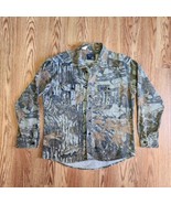 VTG Rattlers Brand Realtree Camo Shirt Sz Large Heavy Chamois Hunting US... - €33,68 EUR