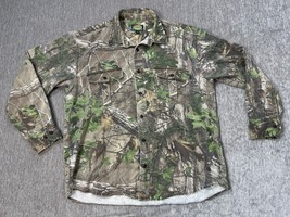 Vintage Cabela&#39;s Shirt Men&#39;s Large Realtree Xtra Green Camo Long Sleeve ... - $29.69