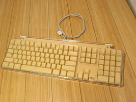 Apple M7803 Beige Clear Wired Pro USB Keyboard OEM Genuine - $18.69