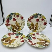 Pier 1 Imports Willow Ceramic Salad Plates Set 4 Pieces Autumn 9in - $63.00