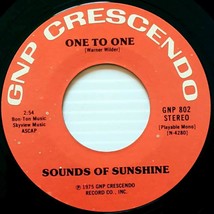 Sounds of Sunshine - One to One / Everything You Touch Turns to Love [7&quot; 45 rpm] - £8.97 GBP
