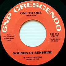 Sounds of Sunshine - One to One / Everything You Touch Turns to Love [7&quot; 45 rpm] - £8.51 GBP