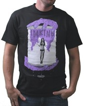 IN King Uomo Nero Viola Gotcha Ragazza Un Bottiglia Horror T-Shirt USA Fatto NW - $13.51