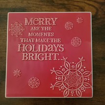 Christmas Trivet, Hallmark decorative tile, red, Merry Moments Holidays Bright
