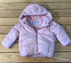 old navy NWT baby’s full zip hooded puffer jacket size 3 pink HG - £18.69 GBP