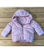 old navy NWT baby’s full zip hooded puffer jacket size 3 pink HG - £18.64 GBP