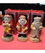 Action Industries 1993 Holiday Boutique Santa Claus Figurines Lot of 3 - $27.08 CAD
