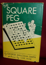 George Malcolm Smith SQUARE PEG First ed Gangsters Crime Novel Humor Cartoon Art - £21.52 GBP