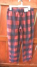 GOODFELLOW  Men Microfleece Pajama Pant Red/Black Flannel Size - Small - $6.92