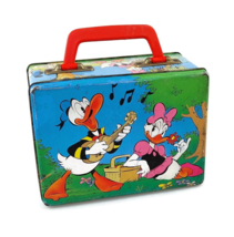 Vintage Daisy and Donald Duck Disney lunch or card box Huey Dewey and Lo... - $25.83