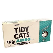 Vintage Purina Tidy Cats Box JUMBO Liners 7 Liners 30” X 34” NEW FADED BOX - $49.38