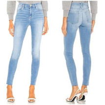 $225 FRAME BLUE EUROPA LE HIGH SKINNY RAW HEM JEANS 29 NWT - $129.00