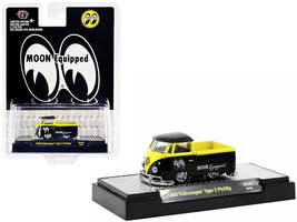 1960 Volkswagen Type 2 Pickup Truck Black and Bright Yellow &quot;Mooneyes: Moon E... - £17.68 GBP