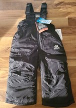 ZeroXposur Heavyweight Bib Snow Pants Size 12-18 Months Black Toddler Brand New  - £27.16 GBP