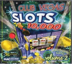 Club Vegas Slots 10,000 Vol.2 (MAC-CD, 2009) for Macintosh - NEW in Jewel Case - £3.89 GBP