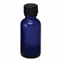 Frontier Natural Products 8670 Cobalt Blue Boston Round Bottle With Cap - £12.86 GBP