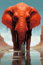 Elephant by water Diamond Painting Kits 5D Diamond Art Kits for Adults DIY Gift - £11.81 GBP+