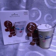 Hallmark 2012 Gingerbread Man &amp; Milk Sings Lets Get It On Musical Magic Ornament - £21.88 GBP