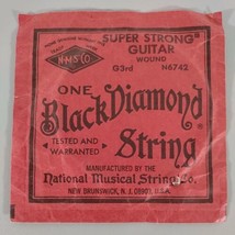 Vtg Black Diamond String G3rd N6742 Single String NOS - £10.68 GBP