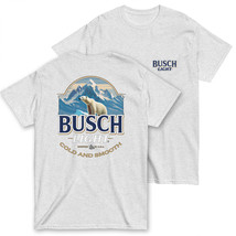 Busch Light Cold &amp; Smooth Polar Bear T-Shirt White - £29.56 GBP+