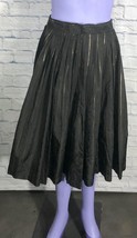 Vintage Union Made Black Sparkle Trim Pinstripe Small 24&quot; Waist Skirt As Is - £12.28 GBP