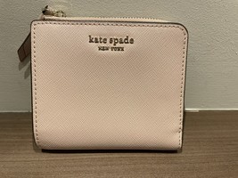 Kate Spade Cameron Small Zip bifold small wallet Red Leather - £44.03 GBP