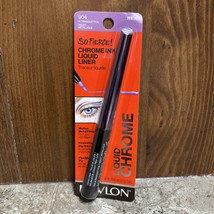 REVLON SO FIERCE Chrome Ink Liquid PEN EYELINER 904 Ultraviolet Foil 0.0... - $5.99