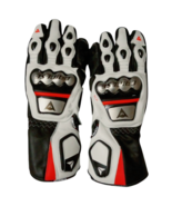 DAINESE WHITE/BKACK Leather Motorcycle Motorbike Motogp Racing Leather G... - $79.99