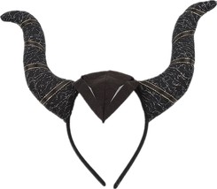 Halloween Horn Headband Gothic Ox Horn Headband Demon Hair Hoop Halloween Cospla - £17.76 GBP