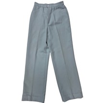 Vintage 1970s Garland Baby Blue Polyester Pants Womens sz S/M Straight  ... - $48.51