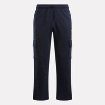 Reebok Mens Identity Cargo Pant Size Small Vector Navy Small Logo  Elast... - $27.99