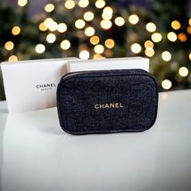 Brand New Chanel Beauty Tweed Cosmetic Pouch, Exclusive Gift with Purchase - £43.86 GBP